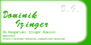 dominik izinger business card